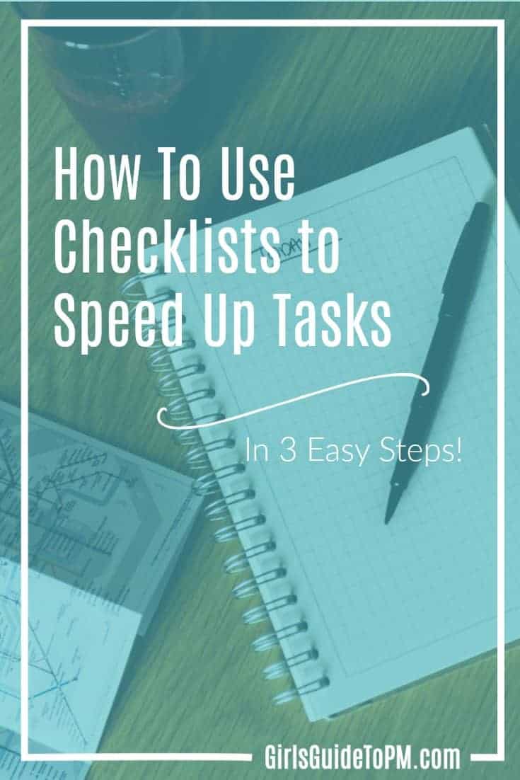 How to use checklists to speed up tasks