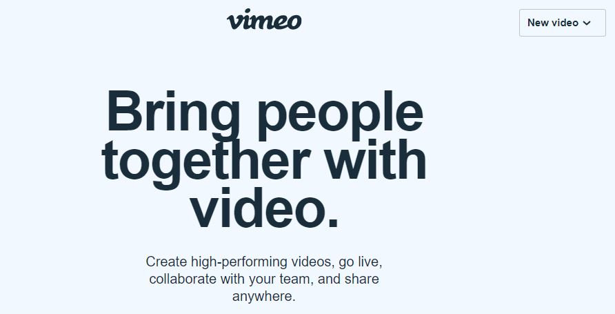 vimeo video hosting
