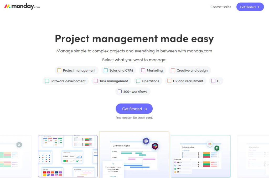 Monday.com project management