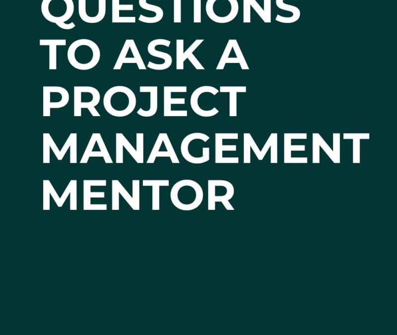 Questions to ask a project management mentor